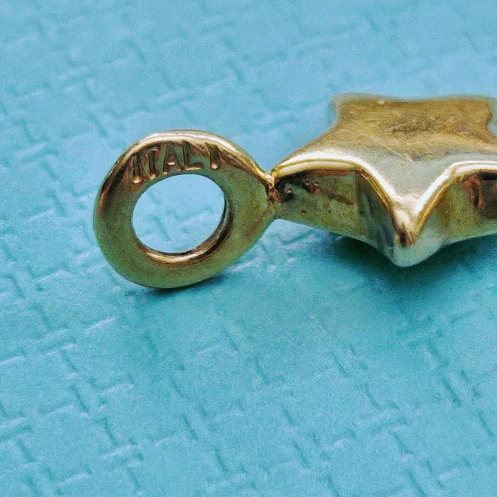 OOAK Vintage Tiffany & Co. Chain Of Star Bulldog Puffed Link 18k YG Bracelet - Picture 6 of 12